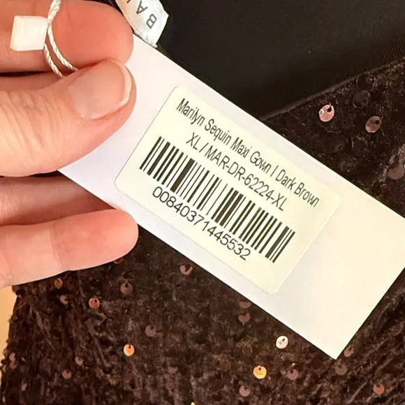 Baltic Born Sequin Maxi Dress in Deep Brown - Picture 10 of 10